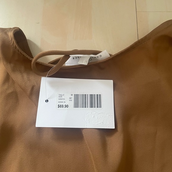 Satin medium brown top - Picture 4 of 4